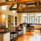 Town & Country kitchens - renovated Connecticut kitchen with Bonnet stove from Town & Country via Atticmag