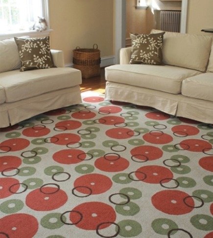 Galbraith and Paul Donuts New Zealand Wool Loop rug via Atticmag