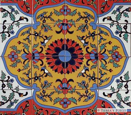 dec-rugs-malibu3-435 Persian tile rugs - ceramic tile rug - Tierra y Fuego via Atticmag