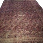 heirloom rug - antique Senneh rug showing signs of severe wear - Atticmag