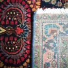 painted oriental rugs - washed and painted rugs are different on the front and back - Atticmag