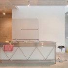 kitchen style - white and stainless Bulthaup kitchen in a Berlin loft - NY Times via Atticmag