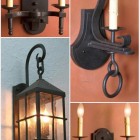 hand forged wrought iron light fixtures by Ironcad Ltd via Atticmag