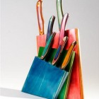 kitchen accessories - handmade Fushionwood kitchen knives from New West Knifeworks via Atticmag