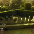 topiary garden in Agatha Christie's Halloween story on PBS' Masterpiece Mystery - Atticmag