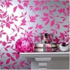 Graham & Brown Midsummer wallpaper in the fuchsia colorway via Atticmag
