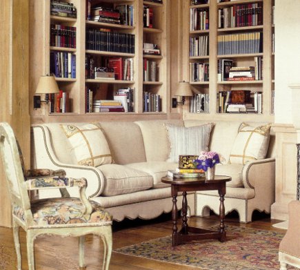 eccentric sofas - corner banquette sofa with curved arms and a base - veranda via atticmag