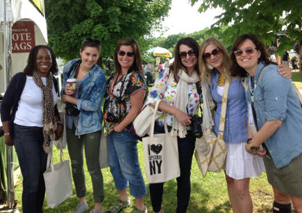 bloggers attending Country Living Fair - atticmag