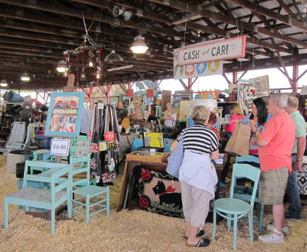 Cash and Cari booth at the Country Living Fair, Rhinebeck, NY - atticmag