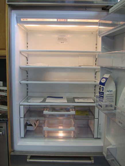 built in refrigerator - interior of Sub Zero BI-36U - atticmag